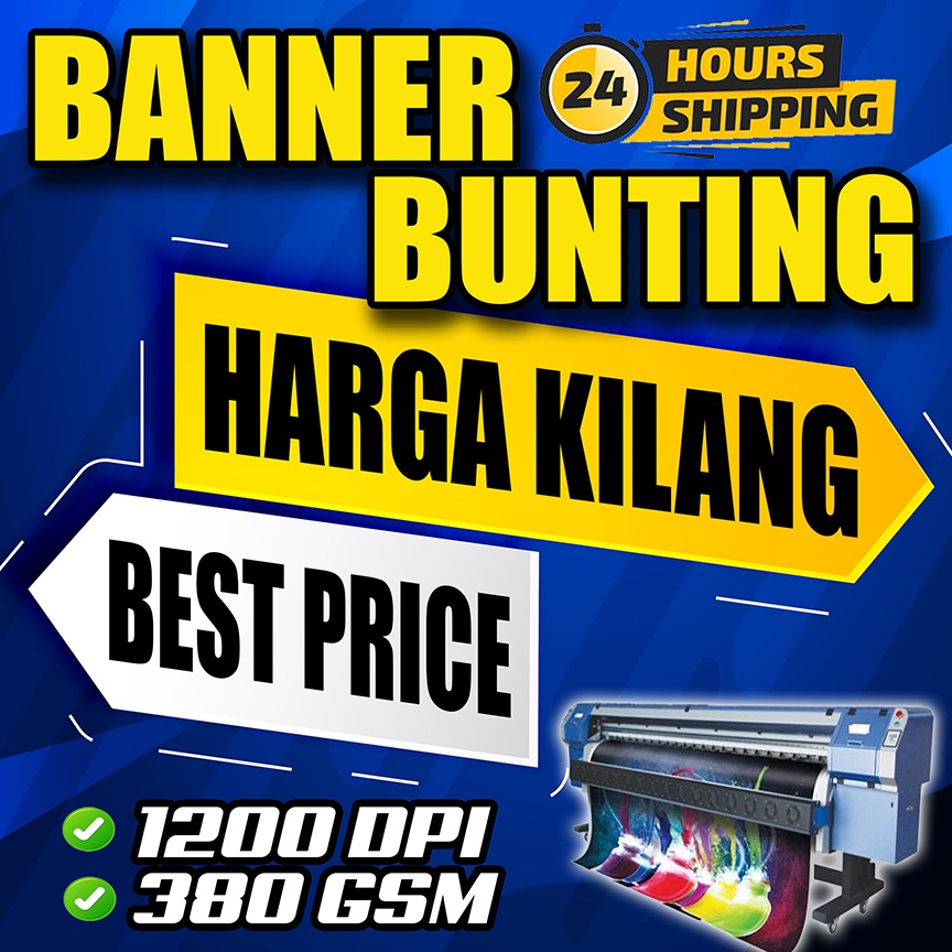 BANNER / BUNTING / PRINTING HARGA KILANG Shopee Malaysia