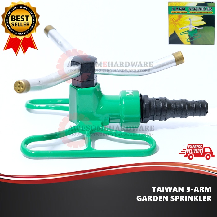 TAIWAN THREE ARM SPRINKLER SPRINKLER WATERING SYSTEM WITH STAND ...