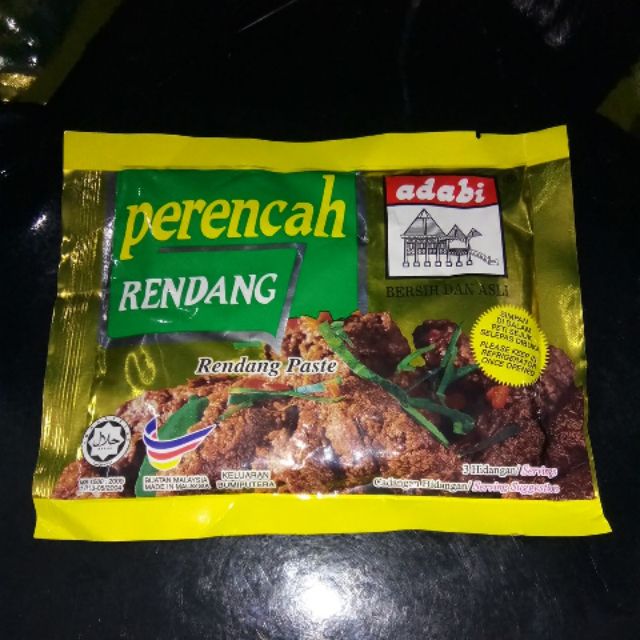 Adabi Perencah Rendang 120g Shopee Malaysia
