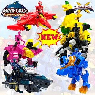 Miniforce Agent X Super Dino Power Red Volt Sammy Lucy Max Ray Robot ...