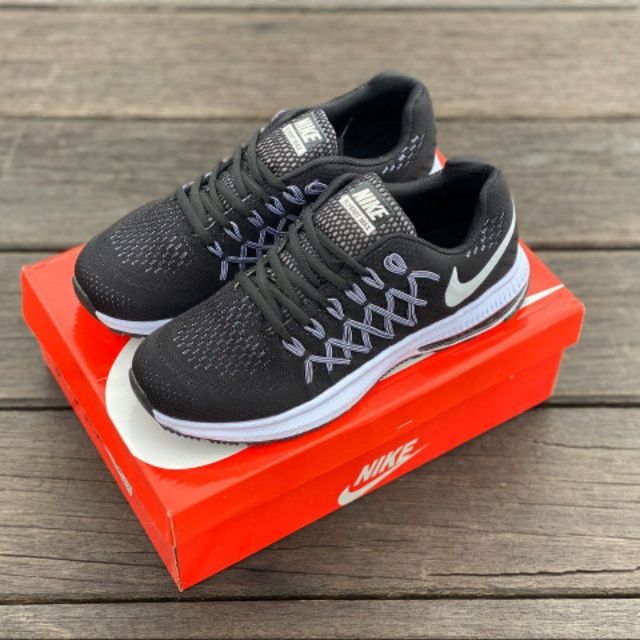 NIKE ZOOM PEGASUS 33 (BLACK WHITE) | Shopee Malaysia