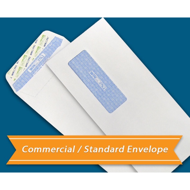 WINPAQ White Envelope 4.5 X 9.75 (with window / without window) Shopee Malaysia
