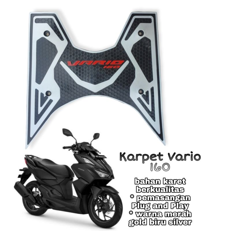 Vario Carpet Bordes Footrest Honda Vario Premium Rubber Footrest Shopee Malaysia