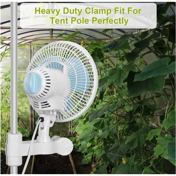 220v mini clip fan Grow room Fan with 180 Degree Oscillating Clip on