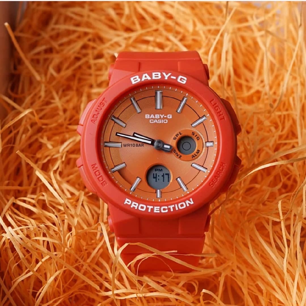 OFFICIAL WARRANTY) Casio Baby-G BGA-255-4A Analog Digital Neon Illuminator  Orange Resin Sport Watch BGA255 BGA-255 | Shopee Malaysia