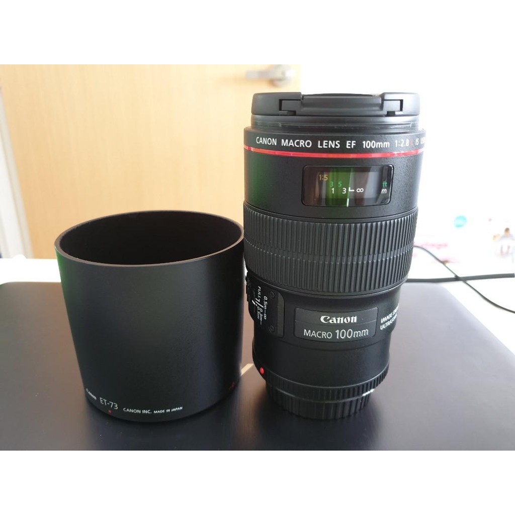 Canon 100mm F2.8 Marco L IS USM Lens - 98% New