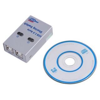 2 Port USB 2.0 Auto/Manual Sharing Switch Selector for Printer Scanner