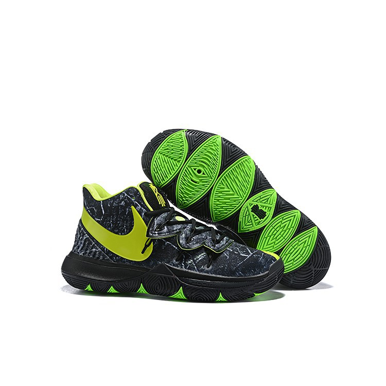 nike kyrie black and green