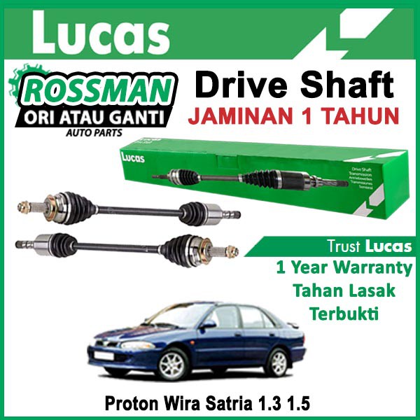 Proton Wira Satria 1 3 1 5 Original Lucas Drive Shaft 1 Year Warranty Shopee Malaysia