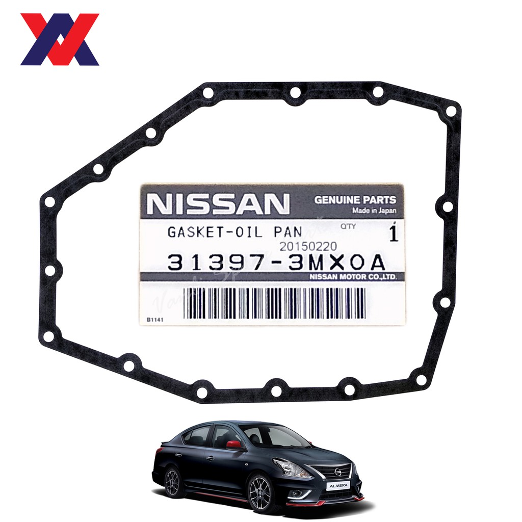 Nissan Genuine Transmission Oil Pan Gasket for Nissan Almera 1.5cc Auto (N17) 313973MX0A