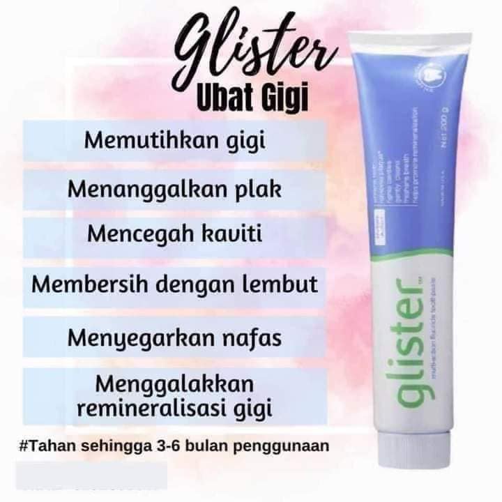 READY STOCK Ubat Gigi Amway GLISTER MultiAction Fluoride Toothpaste
