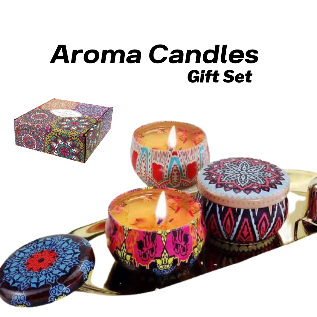 Aroma Scented Candles Natural Fragrance Soy Wax Candle with Dried Petal