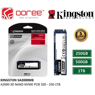 KINGSTON SSD A2000 SA2000M8 / NV1 SNVS M.2 2280 NVME PCIE GEN 3 X 4 3D NAND SOLID STATE DRIVES  - 250GB / 500GB / 1TB
