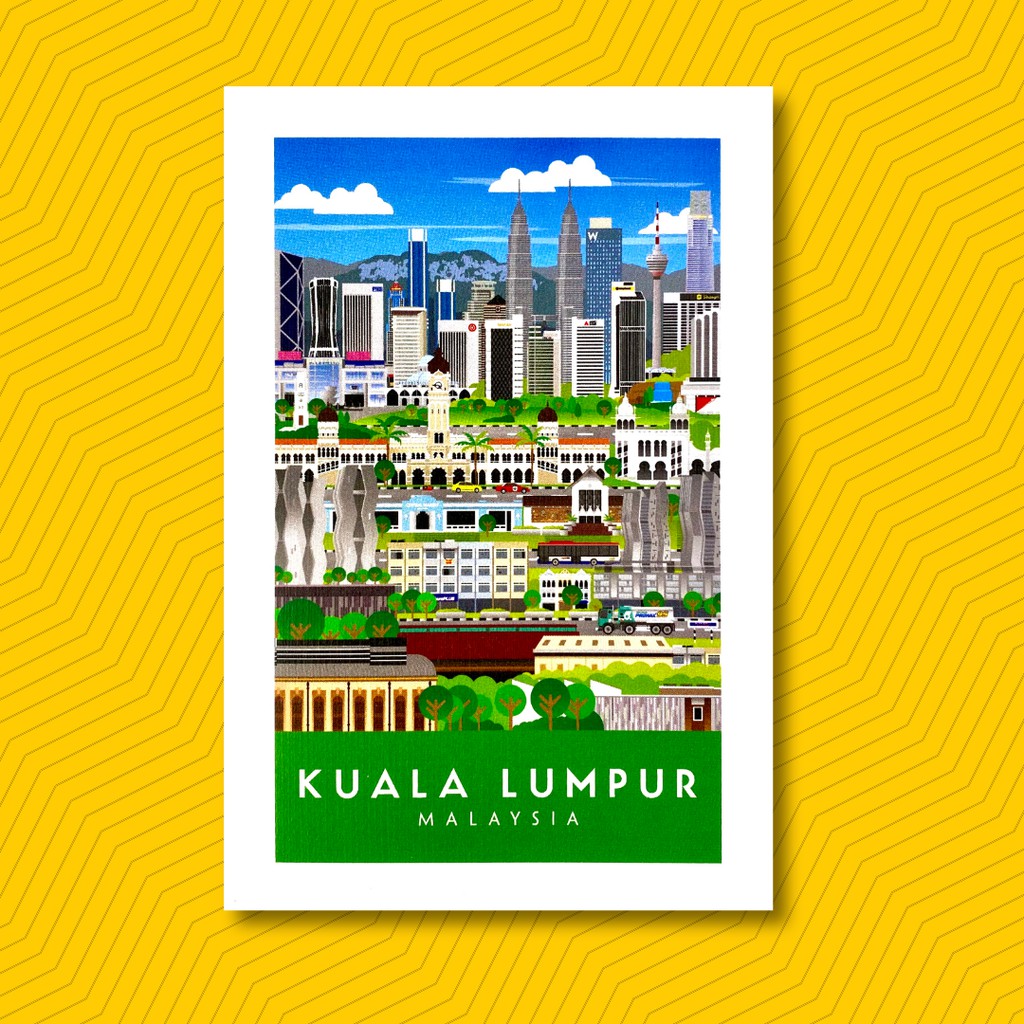 Greetings Card - Malaysia KL Kuala Lumpur KLCC Malaysian Gift Product Souvenir Stationary