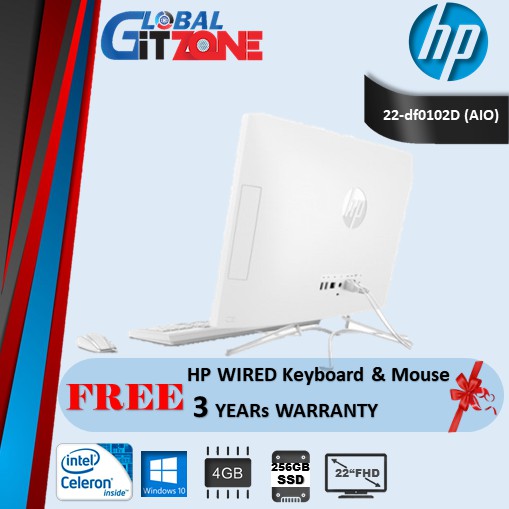 Hp Desktop All In One 22 Df0102d White 22 Inch Intel J4025 4gb 256gb Ssd Uhd 600 Fhd W10 Shopee Malaysia