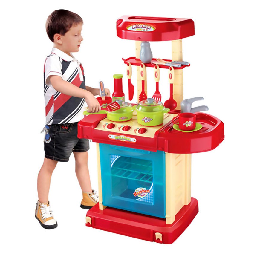 Children Portable Kitchen  Toy  Play Set  Playset free 