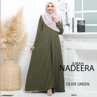 jubah olive green