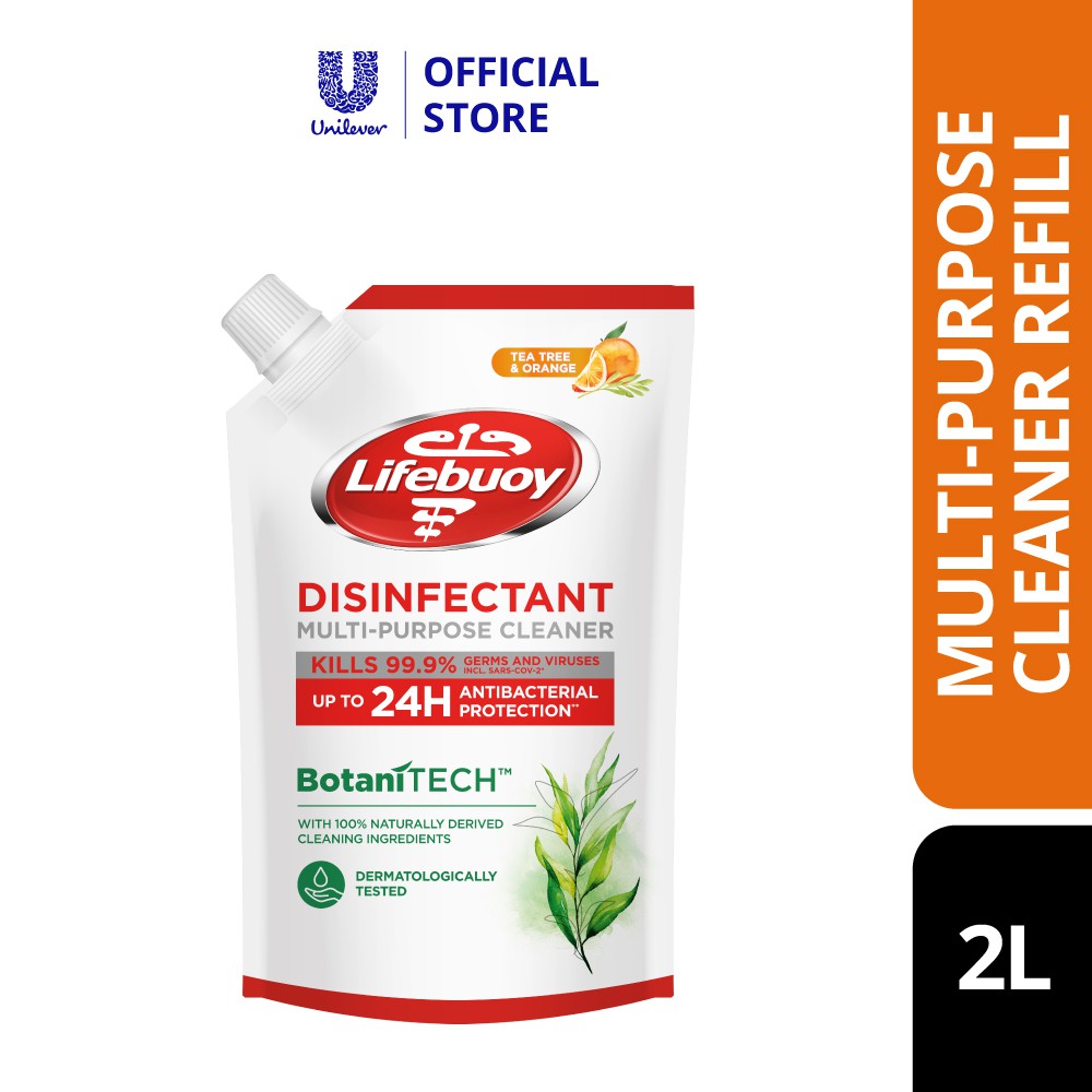 Lifebuoy MultiPurpose Cleaner Tea Tree & Orange Refill 2L Shopee