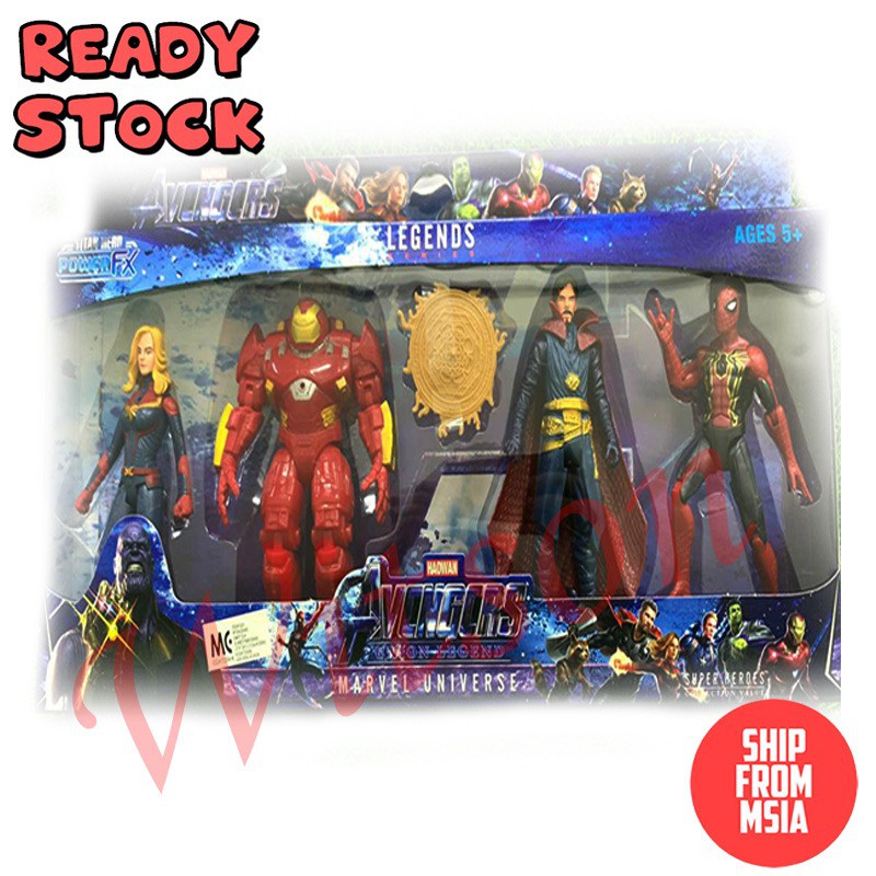 Marvel Legend Series Endgame Avengers Infinity War Union Legend Captain Marvel Hulkbuster Dr Strange Spider Man Shopee Malaysia