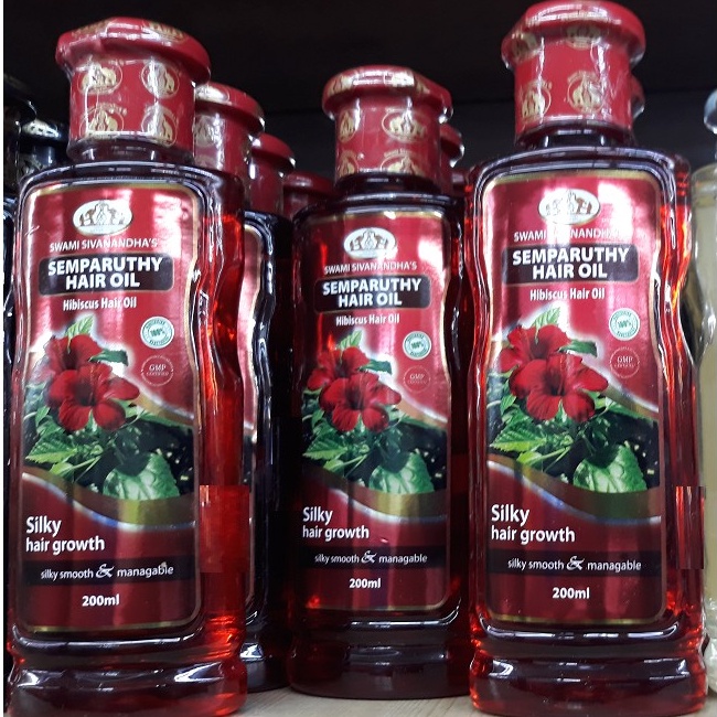 Swami Sivanandha's Semparuthy (Hibiscus) Hair Oil 200ml Silky Hair Growth  Readystock | Shopee Malaysia