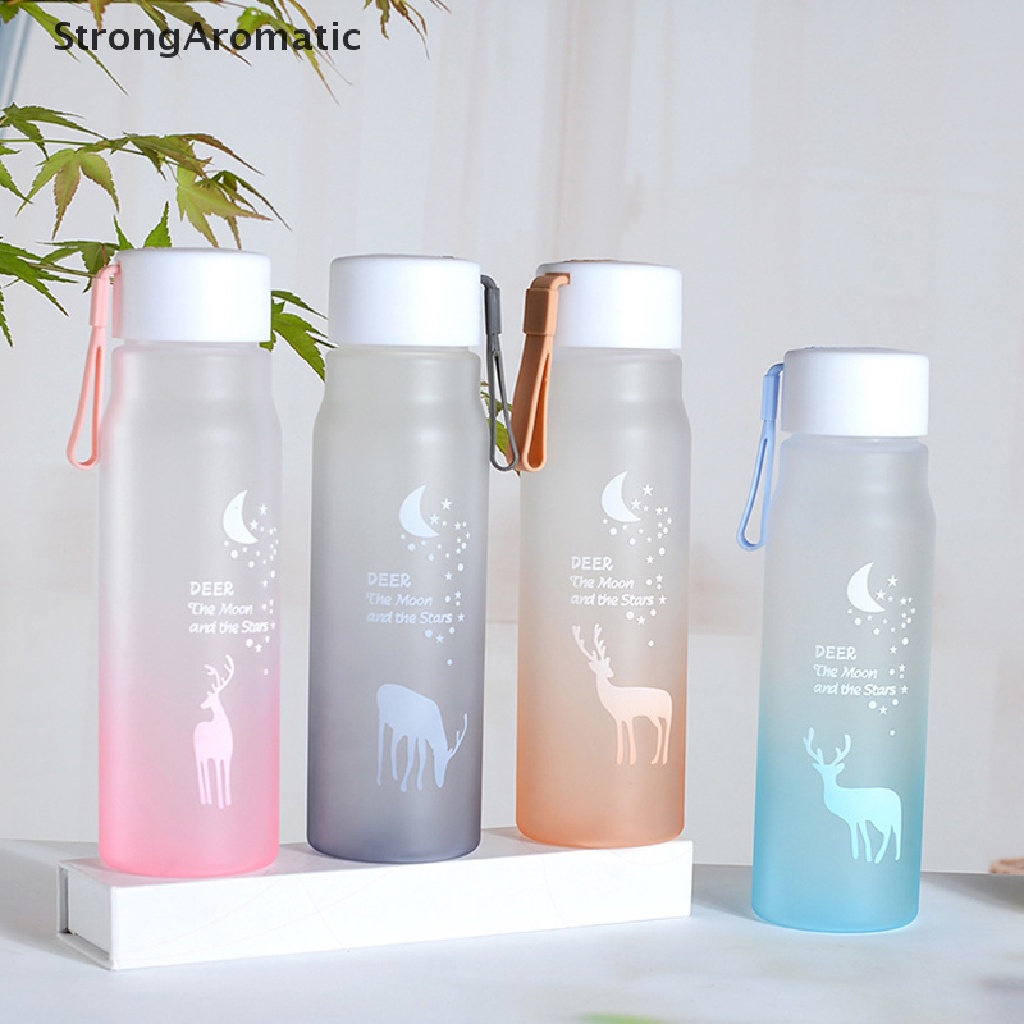 STRO Cartoon Deer Water Bottle Leak Proof Travel Water Bottles Bicycle ...