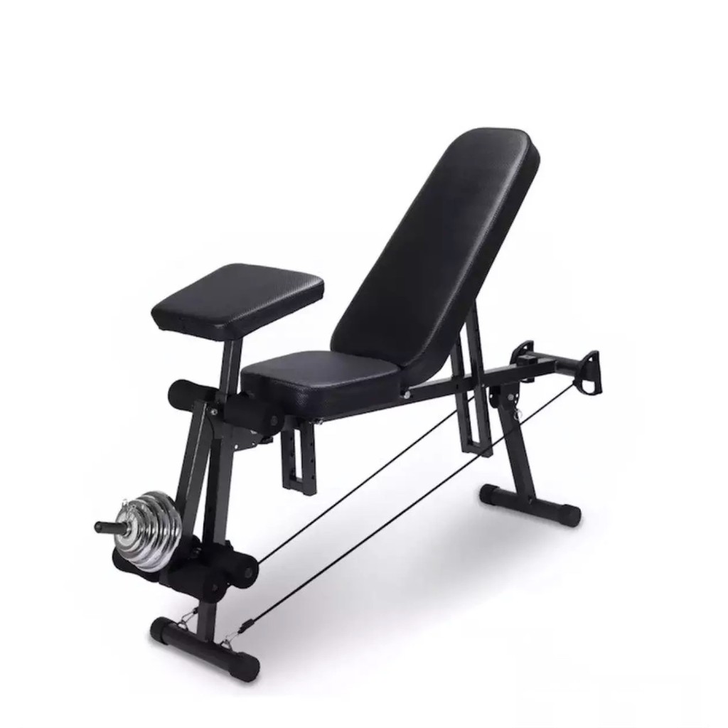 New 2018 Gym Abs Six Pack Sit Up Bench Fitness Chair Dumbbell