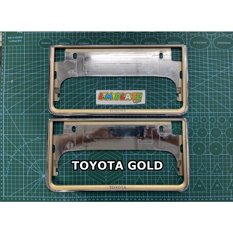 FRAME PLATE TOYOTA/FRAME KROM TOYOTA/FRAME TOYOTA/FRAME GOLD TOYOTA