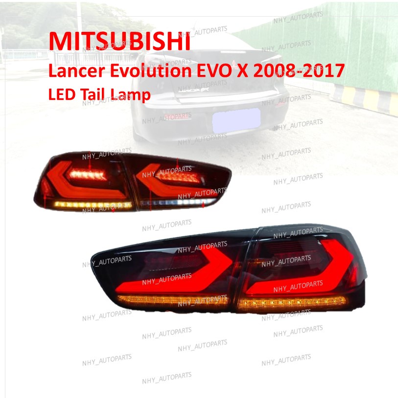 MITSUBISHI Lancer Evolution EVO X 2008-2017 LED Tail Lamp Plug & Play ...