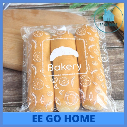 10Pcs OPP Self Adhesive Bakery Plastic Bag Plastik Roti