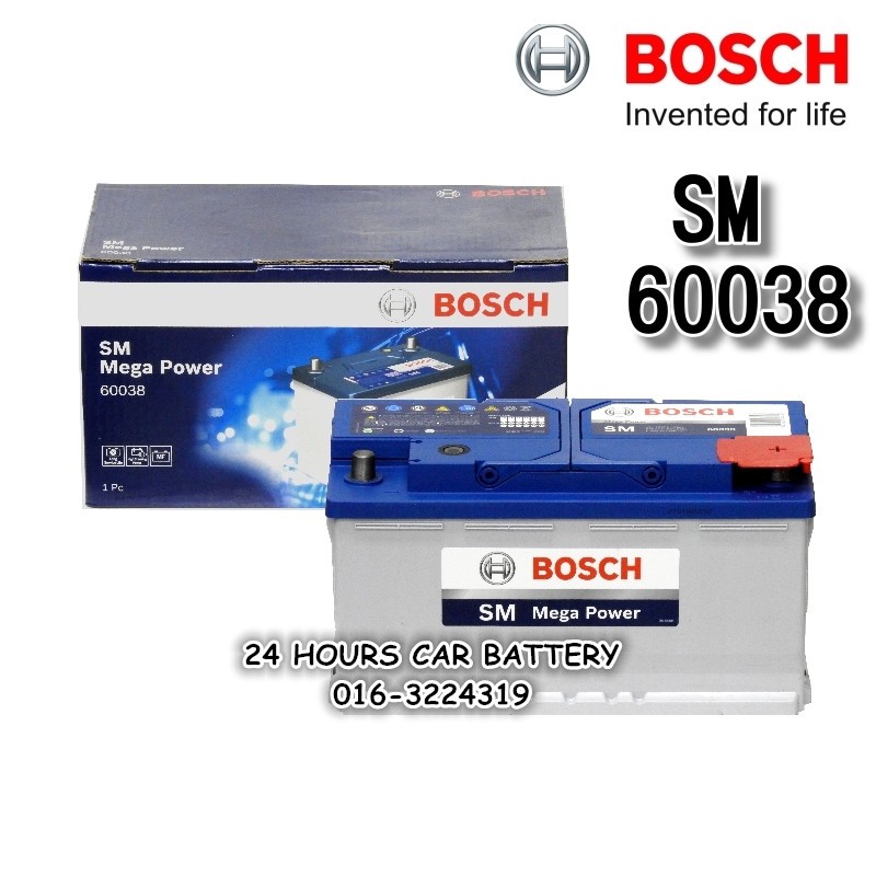 BOSCH SM MEGA POWER DIN100 60038 AUTOMOTIVE CAR BATTERY | Shopee Malaysia