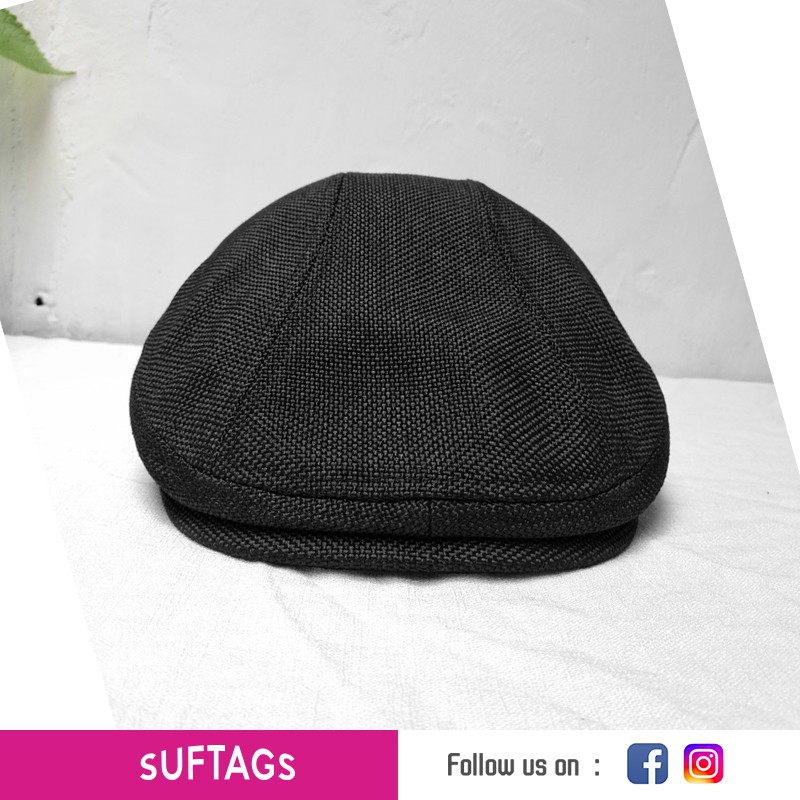 Beret Hat ( black ) L size Shopee Malaysia