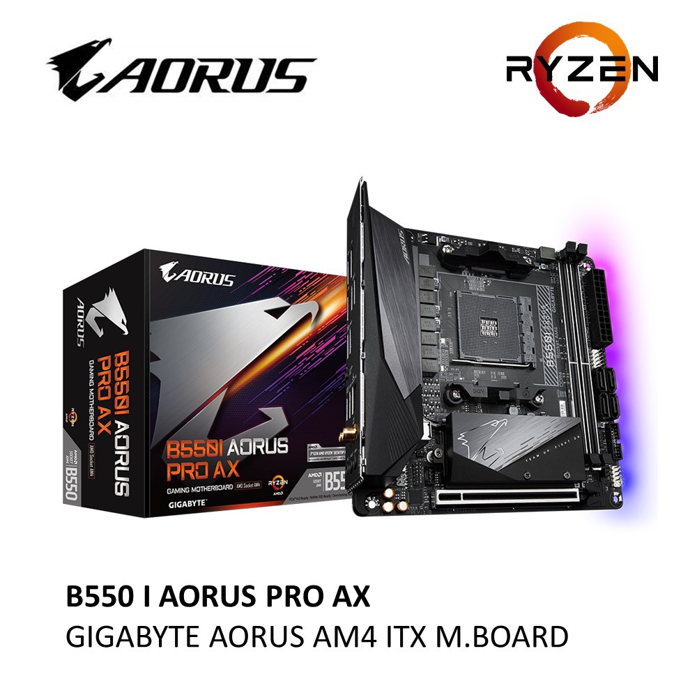 GIGABYTE B550I AORUS PRO AX AMD AM4 ITX MOTHERBOARD | Shopee Malaysia