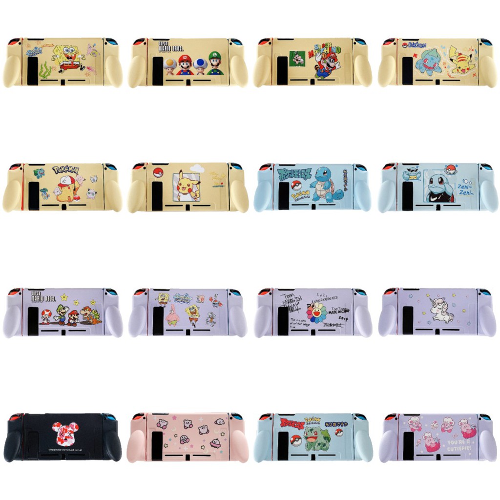 Buy 21 New Stock Cartoons Super Mario Nintendo Switch Case Silicone Soft Shell Switch Host Protective Cover Switch Separation Shell Painted Tpu Storage Box Drop Proof Shock Proof Separate Ns Accessories Switch Case