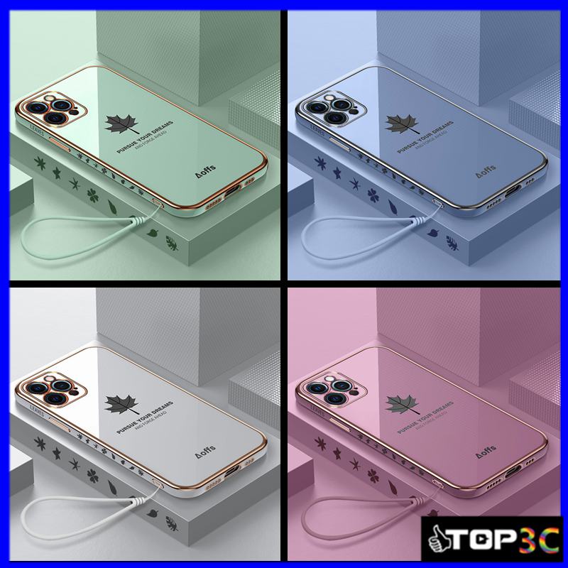 Casing iphone 13 pro max Straight Edge Maple Leaf Casing iPhone 13 mini