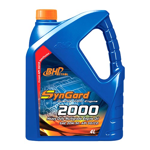Bhp Syngard 2000 Mineral Petrol Diesel Engine Oil 20w 50 4l Shopee Malaysia
