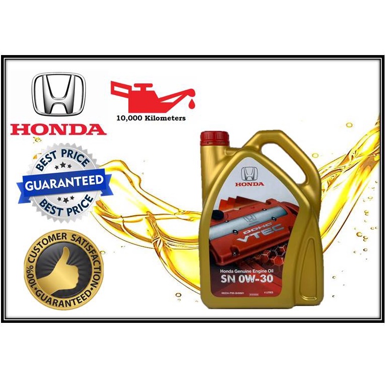 Honda 0w30 4L Fully Synthetic Engine Oil 0w20 4Liter Minyak Enjin API