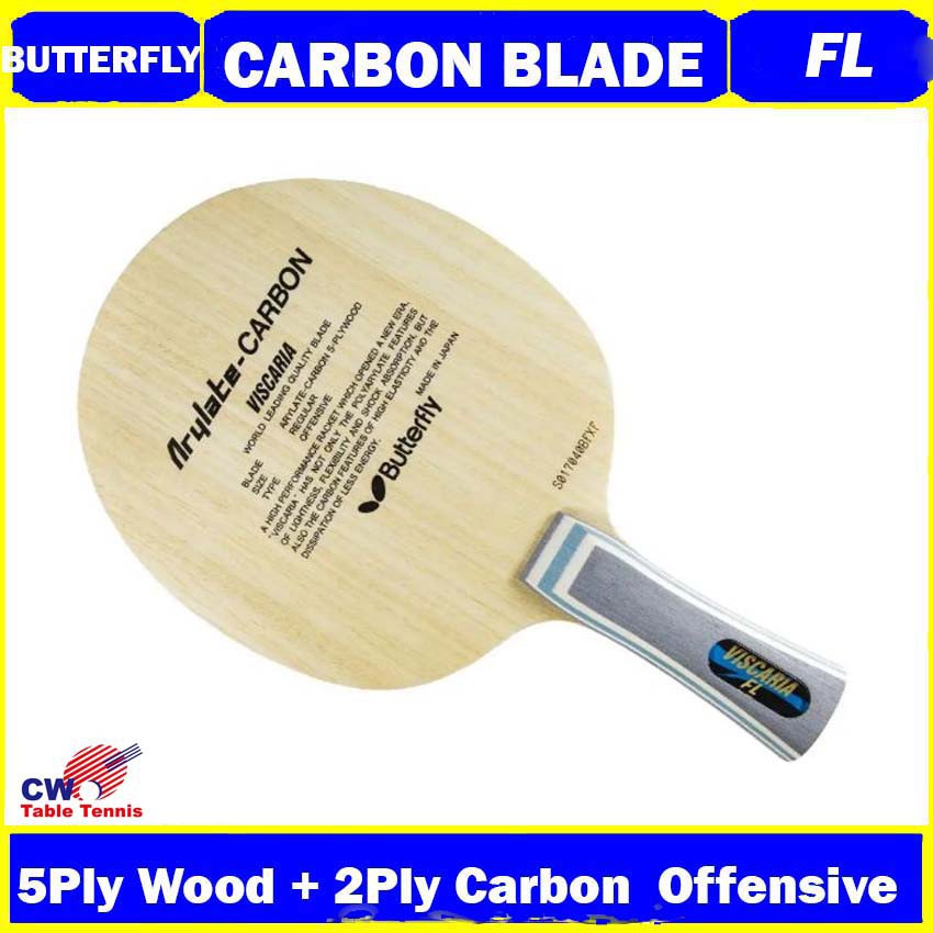 BUTTERFLY VISCARIA FL ST ARYLATE CARBON TABLE TENNIS RACKET PING PONG ...