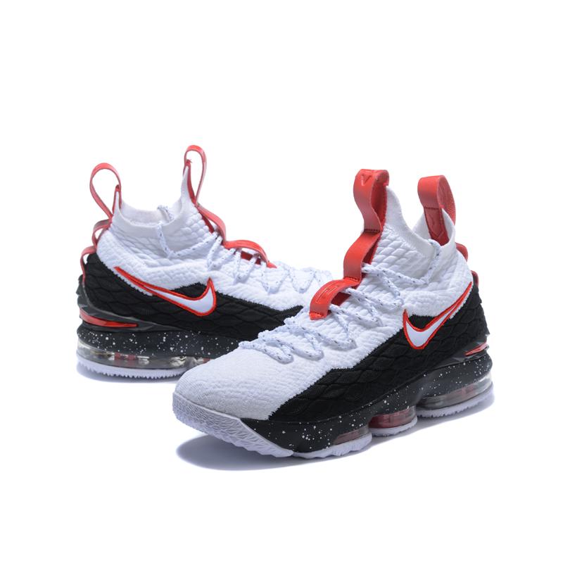 lebron james shoes white and black