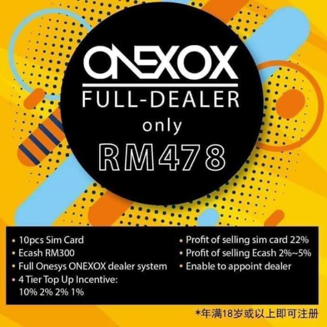 One XOX Full Dealer package Shopee Malaysia