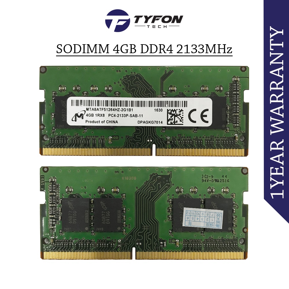 Mix Branded SODIMM DDR4 4GB 2133MHz PC417000 Laptop RAM (Refurbished
