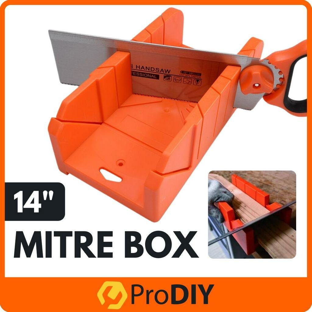 14" x 6 1/2" Mitre Box 45 Degree 90 Degree Multifunctional Miter Saw