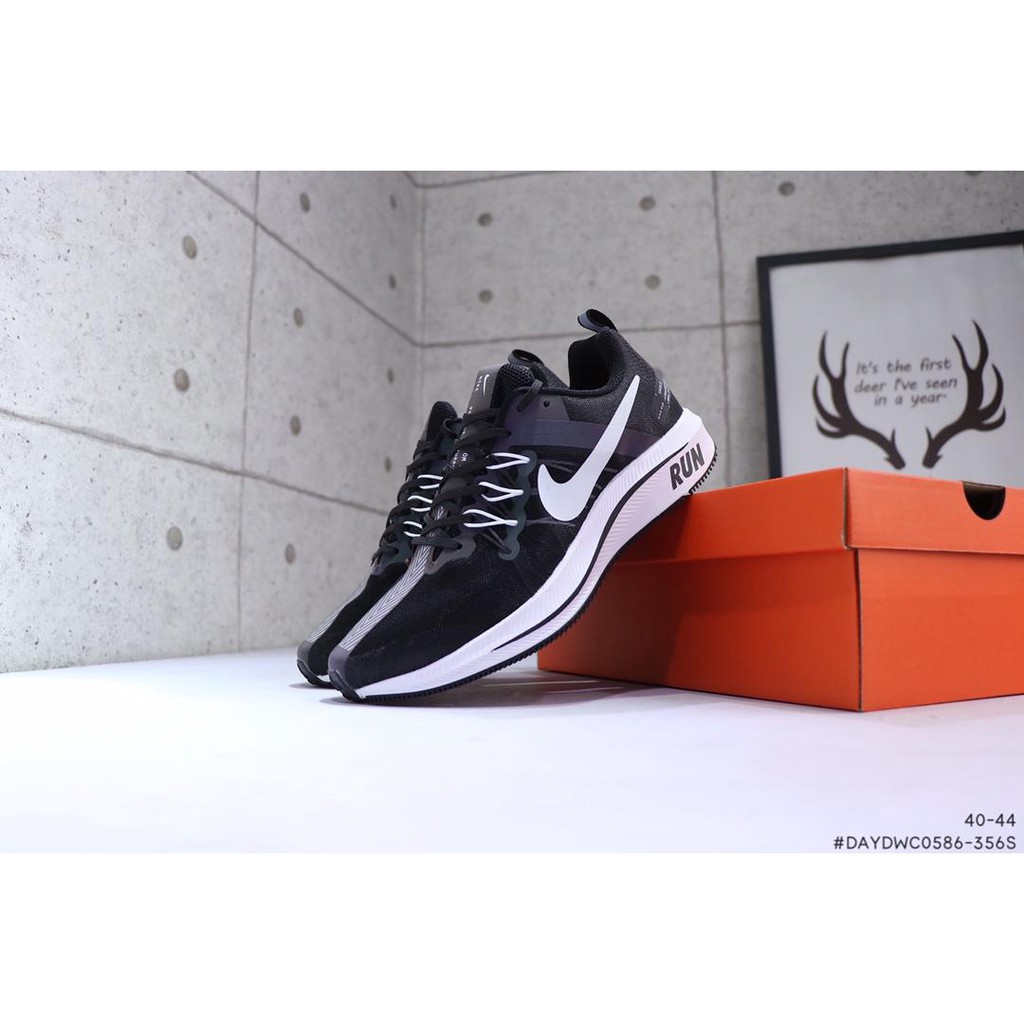 Nike Air Zoom Pegasus 15 tur black and white breathable mesh soft sole  light running shoe | Shopee Malaysia