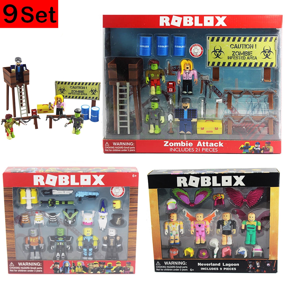 9 Sets Of Roblox Characters Figure Pvc Gameoyuncak Figuras Toys For Children Shopee Malaysia - roblox building set