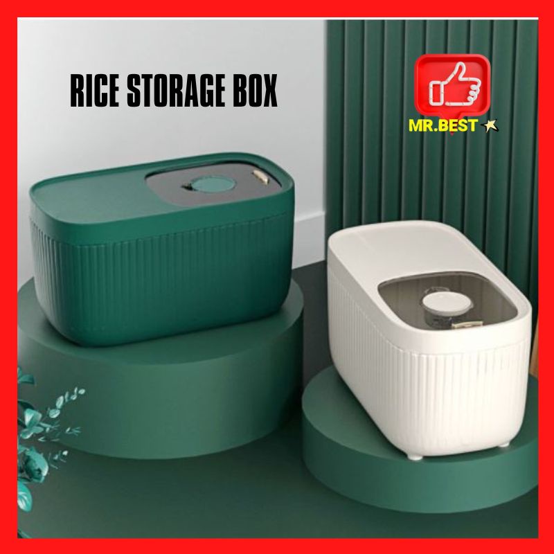 Luxury Nordic Style Rice Grain Storage Box/Rice Dispenser/Rice Box/Container Box/Bekas Beras