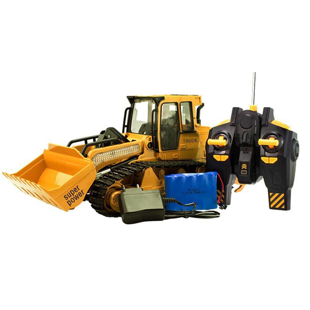 Excavator Shovel 1:12 RC Remote Control Construction Bulldozer Truck Toy & Light