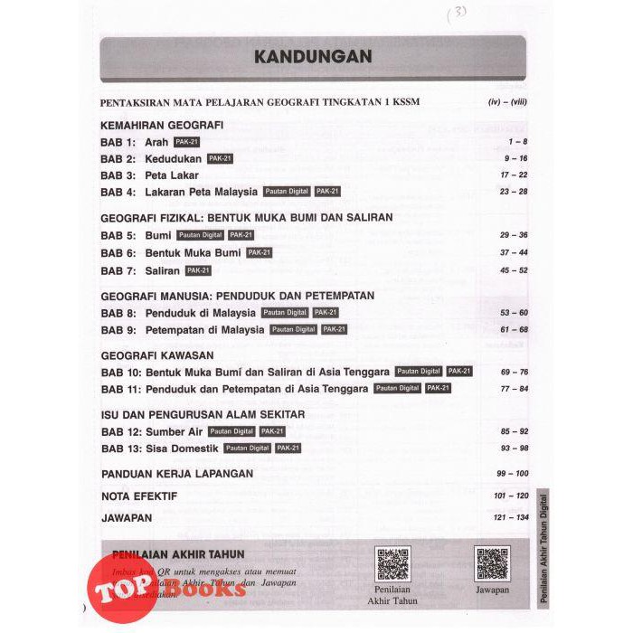 Topbooks Sasbadi Modul Aktiviti Mesra Digital Geografi Tingkatan 1 Kssm 2021 Shopee Malaysia