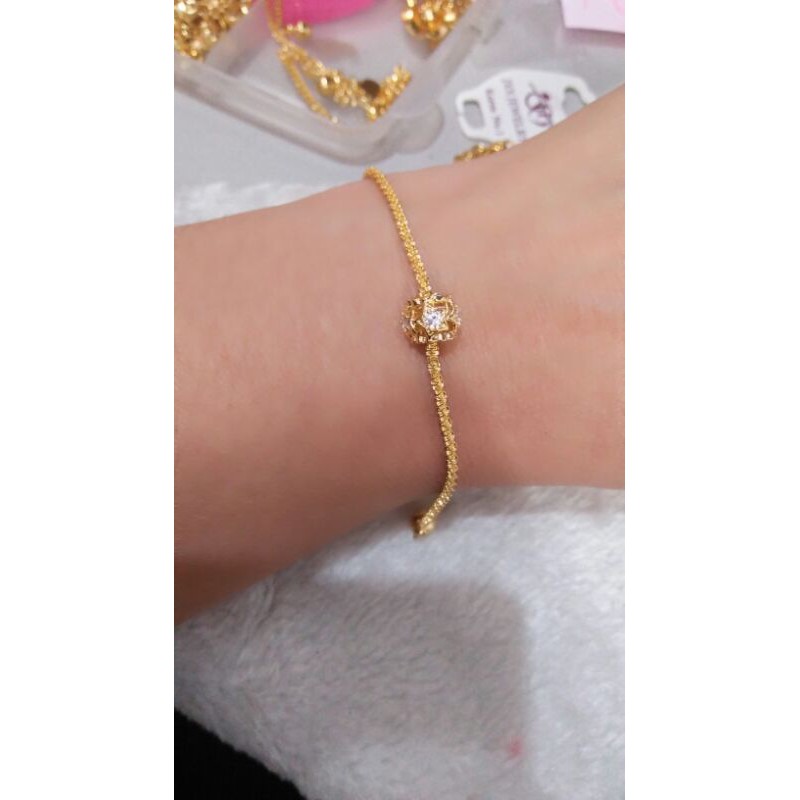 Gelang Tangan Design Baru Emas Bangkok Shopee Malaysia