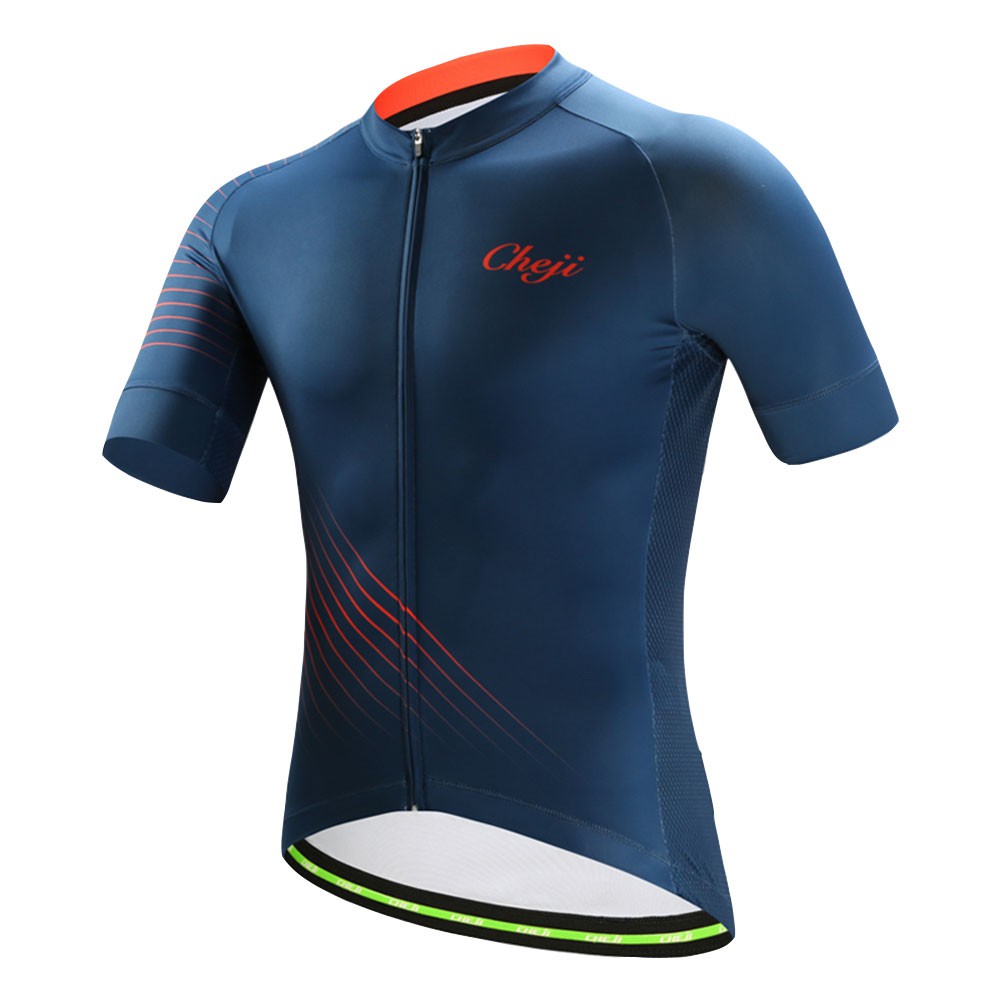 dark blue cycling jersey