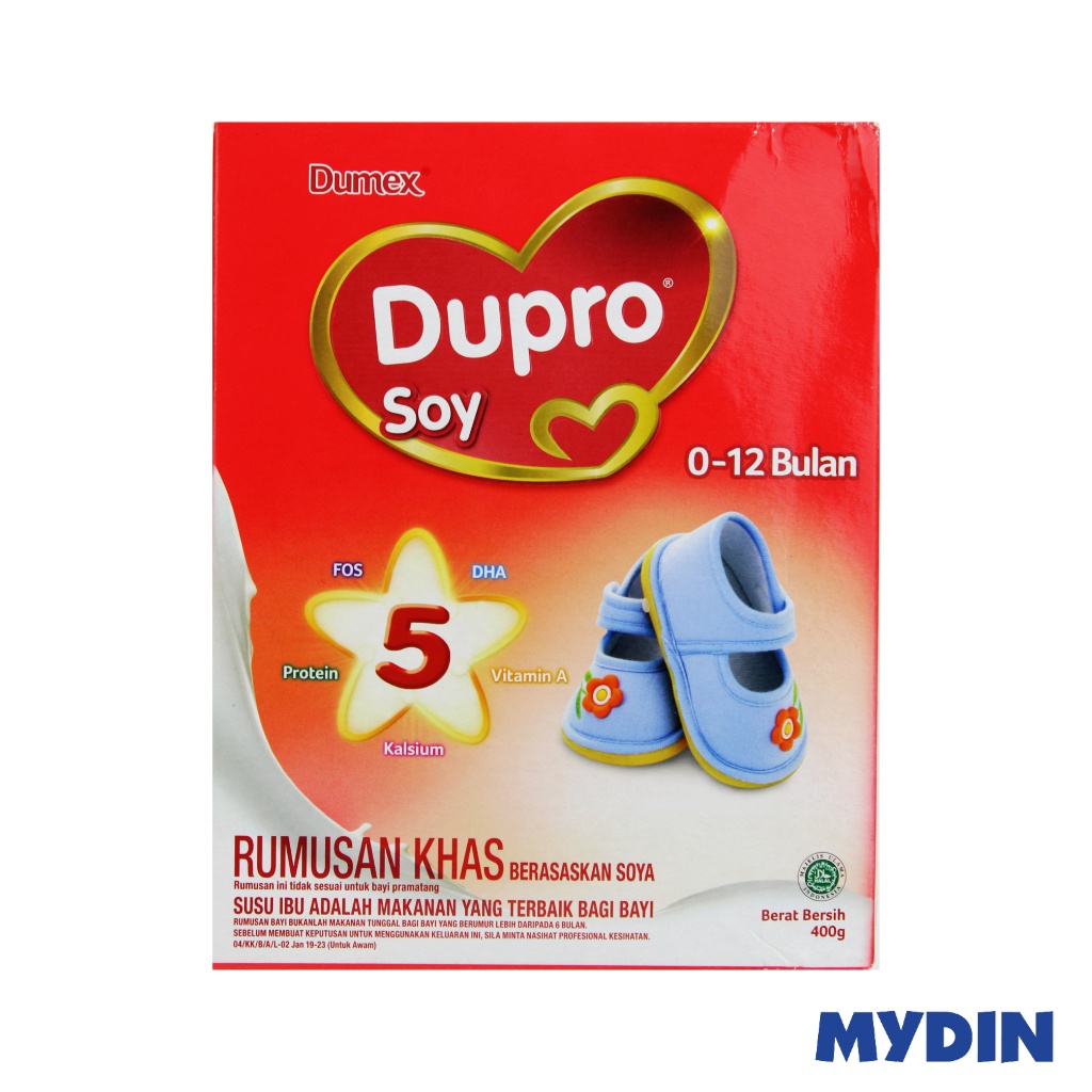 Dumex Dupro Soy Formulated Milk Powder for Infant 0-12 Months 400g