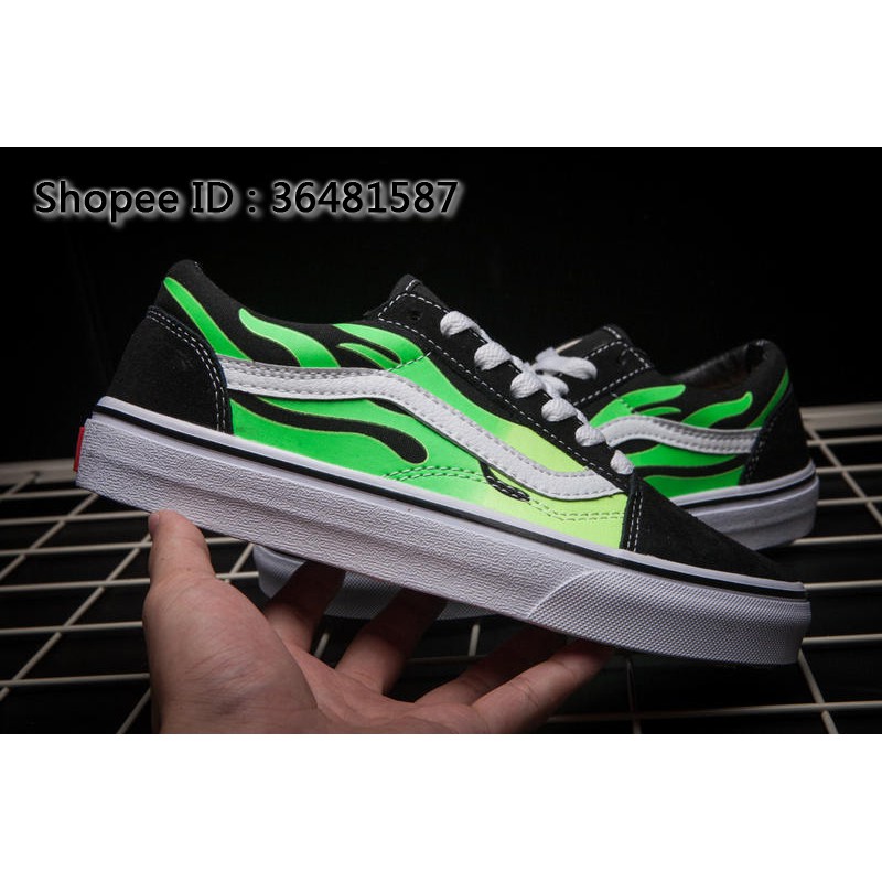 vans green flame